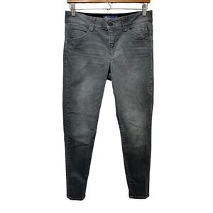 Democracy Womens 8 Ab Technology Slim Fit Jeans Gray Denim Mid Rise Stretch